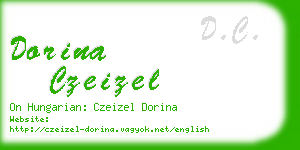 dorina czeizel business card